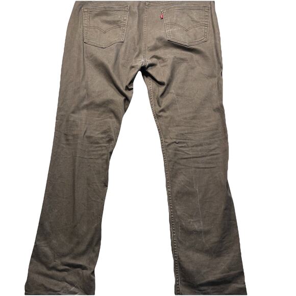 Levis 511 Men’s Jeans 40x32 Green Slim Straight Distressed Denim Vintage (245) - Picture 3 of 7